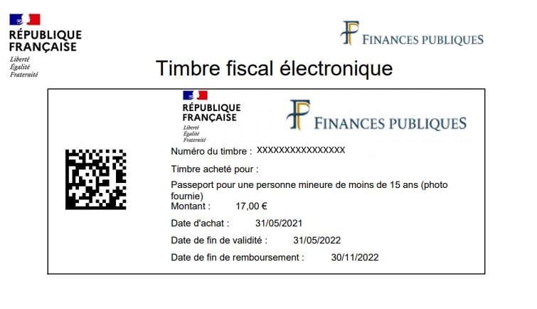 Références du timbre (QR code / identifiant)