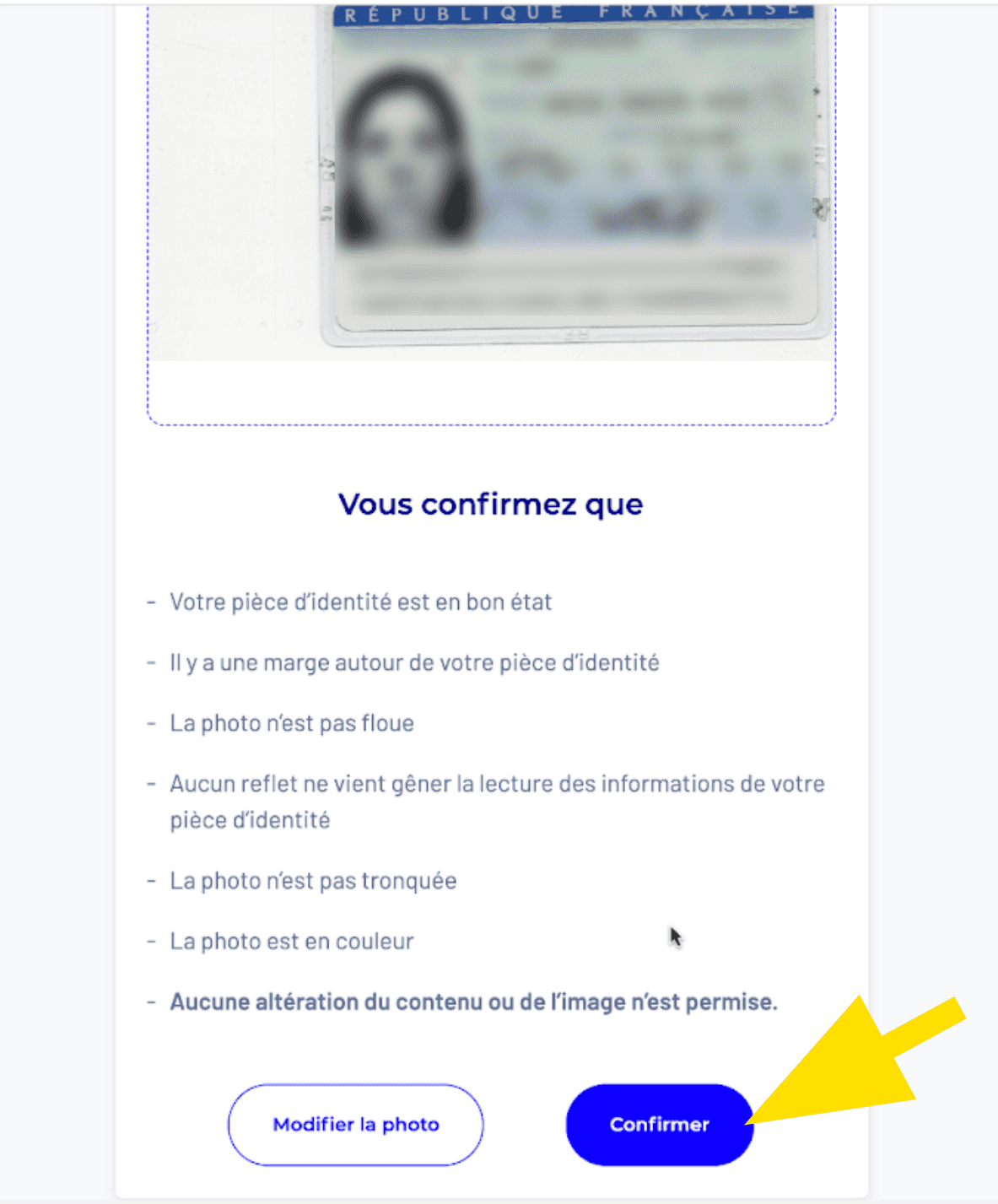 Confirmer l'ajout